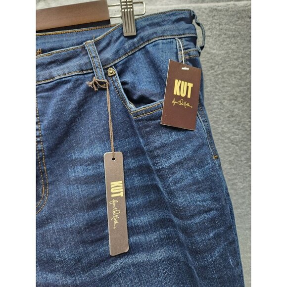 Kut From The Kloth VIV Toothpick Skinny Jeans 26W Dark Wash Denim Womens Plus Si - Picture 2 of 9